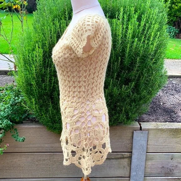 ASPARAGUS AUSTRALIA | Crochet top in cream - Picture 3 of 6